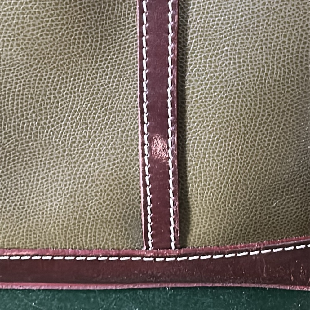 Dooney & Bourke Claremont Cynthia Tote,Olive/Chocolate MSRP $298 Large Handbag - Picture 9 of 11
